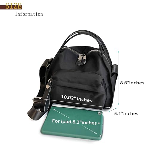 Crbeqabe Nylon Crossbody Bags for Women,Lightweight Nylon Top Handle Clutch Purses for Women,Casual Travel Shoulder Handbag — view 4
