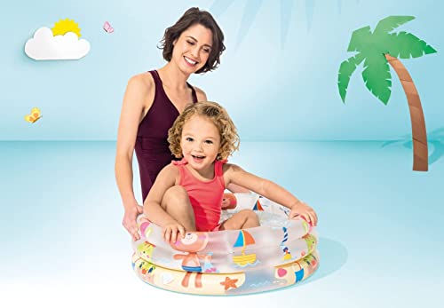 Image of Inflatable Pools Multicolor for Bath and Swimming Provides Fun and Enjoyment with Pure Comfort and Entertainment to Children and Kids (2 FT Print)