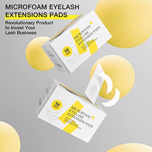 LASHVIEW 50 Pares de Almofadas para Os Olhos, Almofadas Sob Os Olhos para Extensão de Cílios, Almofa