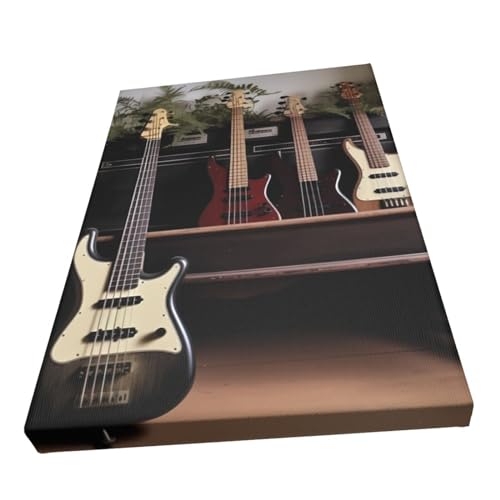Impression sur toile guitare basse OUSIKA tableau moderne de qualité