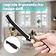 TQRR Hartborsten Eckenreinigungsbürste, Fugenreinigungsbürste, Fugenbürste Bad,Multifunktionale Reinigungsbürste, Reinigungswerkzeuge für Toilette Küche Fenster Badezimmer (4, Schwarz)
