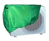 Novohogar Funda Protectora para Aire Acondicionado de Color Verde. Cubierta Exterior Protectora