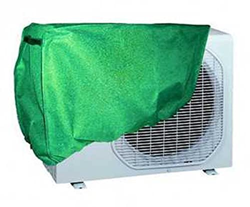 Novohogar Funda Protectora para Aire Acondicionado de Color Verde. Cubierta Exterior Protectora Cover