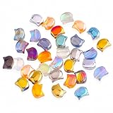 120Pcs Cat Head Beads Electroplate Glass Cat Head Beads Handmade Glass Beads for Jewelry Making Crafting Themed Decorative