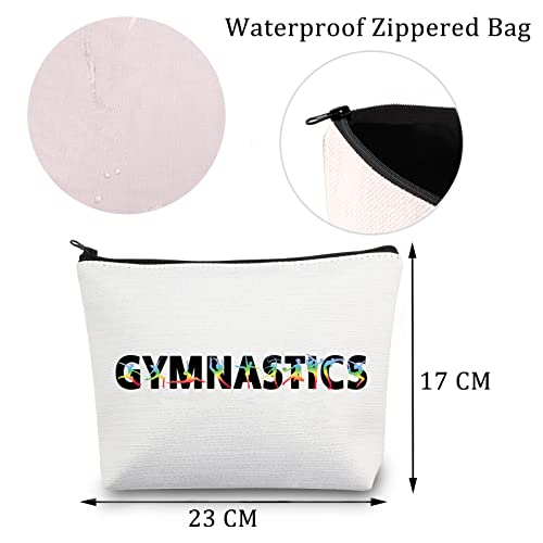 Gymnastics Gifts for Girls Makeup Bag Gymnastics Cosmetic Bag Gymnastics Lover Gifts Gymnastics Coach Gift Gymnast Zipper Bag (Gymnastics Bag) - Image 2