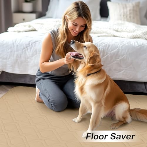 hyha Waterproof Dog Bed Blanket, Soft Pet Blankets, Waterproof Couch Cover for Dogs, Reversible Sofa Covers Washable for Furniture (30x70 Inch, Camel/Beige) by hyha - Image 9