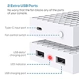 Cooling Fan for Xbox Series S, Cooling Stand Cooler System, Upgraded Adjustable Speed Cooling Fan with USB Port for Xbox Series S, Low Noise - Image 5