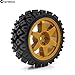 Chanmoo 1/10 RC On Road Tires Rubber Rally Tyres and Wheels Rims 12mm Hex for 1/10 Scale RC Racing Drift Car HPI KYOSHO Tamiya XV01 XV02 TA06 TT01 TT02 PTG2 144001 A959 4PCS