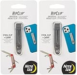 Nite Ize HipClip Lightweight Stainless Steel Universal Adhesive Clip (2-Pack)
