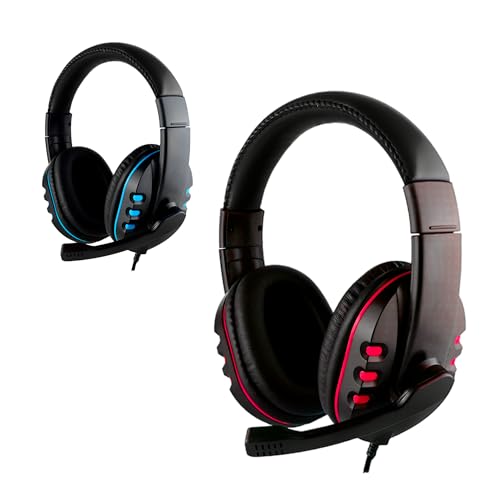 Headset Gamer com Fio Microfone Entrada P3 Fone de Ouvido Anti Ruído - Headphone Compatível com Xbox