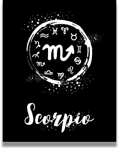 Scorpio Astrology Decor | Zodiac Gifts | Astrology Gifts for Women | Boho Wall Decor | Zodiac Signs | Astrology Posters | Zodiac Room Decor | Astrology Room Decor - 8x10 unframed print