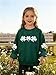 St Patricks Day Shirt Kids Girls St Patricks Day Shirt Cute Lightweight Clover Graphic Crewneck Sweatshirts Spring Clothes Oversized Casual Long Sleeve Irish Pullover Tops Green Blouses
