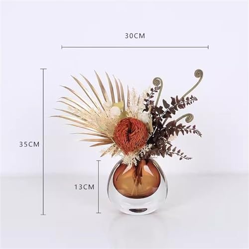Fleurs artificielles vase centre de table simulation fleurs sechees