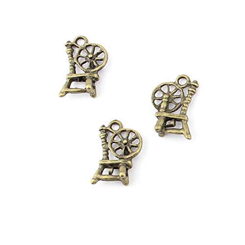 Antique Spinning Wheel Jewelry Charms