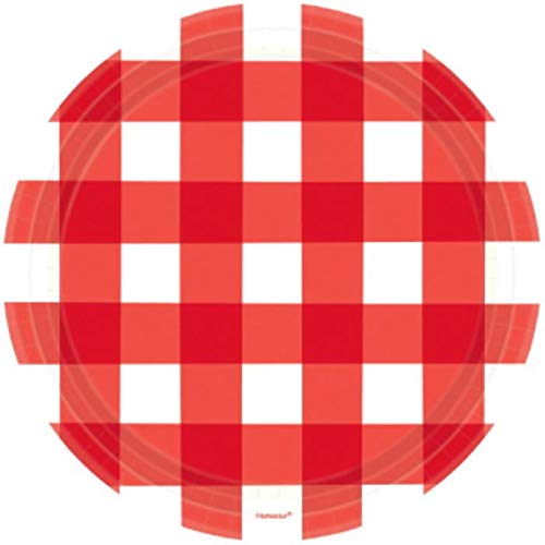 amscan 599446 Picnic Party Paper Plates 26cm - 8 Pcs