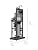 Brio CROS4800 2-Membrane Commercial Reverse Osmosis System, Up to 75% Recovery & 3 GPM, 5-Micron Sediment Filter Incl., Made in Europe