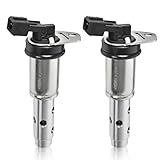 11367585425 VANOS Engine Variable Valve Timing VVT Solenoid 2 PCS Oil Control Valve Compatible With BMW 328i 323i 325i 330i 335i 528i 535i 740i X3 Z4 N51 N52 N54 L6 3.0L Replaces# 11367516293 917-241