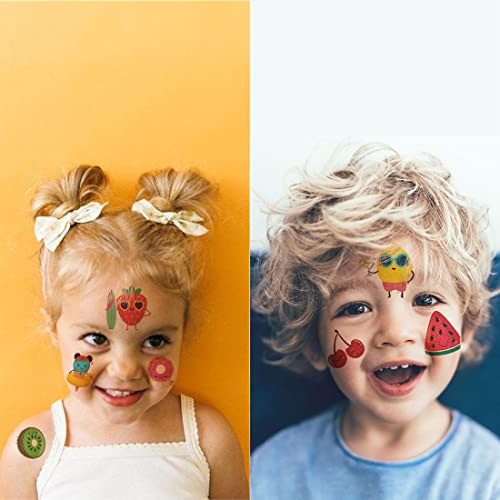 Ooopsiun Summer Glitter Fruit Temporary Tattoos