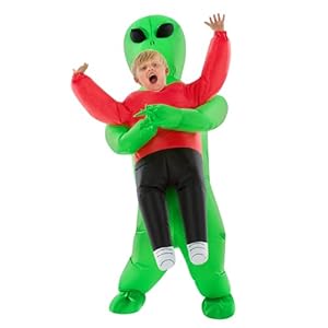 Morph Kids Red Inflatable Alien Cos...