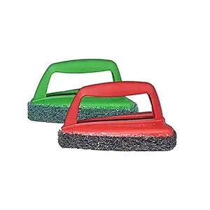 Scotch-Brite Fibre Bathroom Scrubber and Jet Tough Brush (Multicolour)- H18-6025,Pack of 2 Pieces