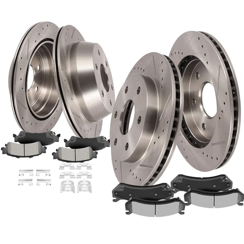 Image of SCITOO Brake Kits Front Rear Brake Rotors Brake Pad:55054;55066;D785;D792