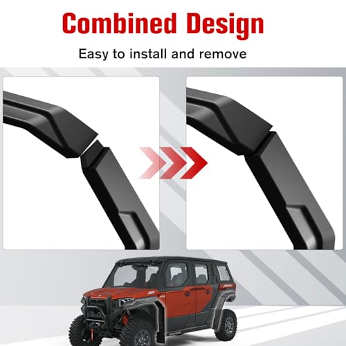 Image of Fender Flares for Polaris Xpedition XP /ADV 2024+, Full Coverage Front & Rear Extended Mud Flaps Splash Guards for Polaris Xpedition XP /XP 5 /ADV /ADV 5 2024+ Accessories (Replace #2890638)
