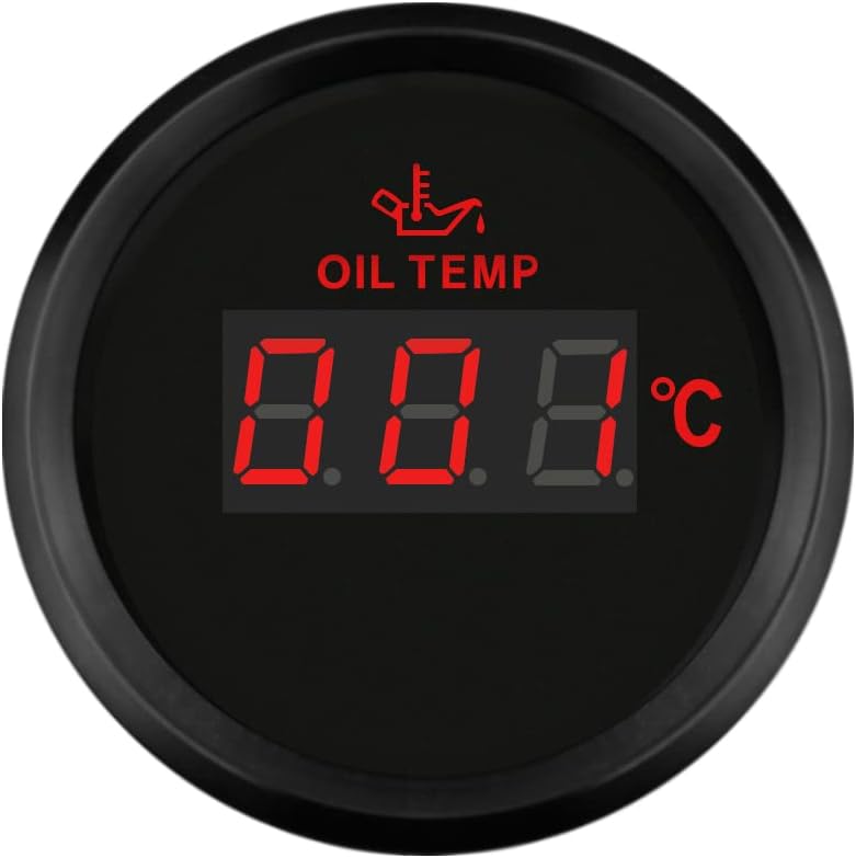ELING Digital Oil Temp Gauge Meter 50150℃ 52mm 932V with Backlight