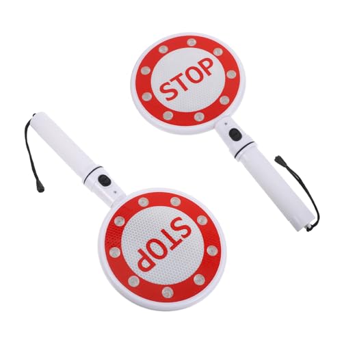 Panneau portable à LED blanc pour contrôle circulation en extérieur lors des chantiers