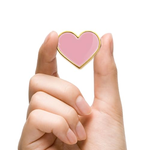 Image of 12 /25 /50 /100Pcs Multicolor Heart Love Lapel Pins Bulk - Metal Heart Health Brooch Badge For Men Women Clothes Bags Hats