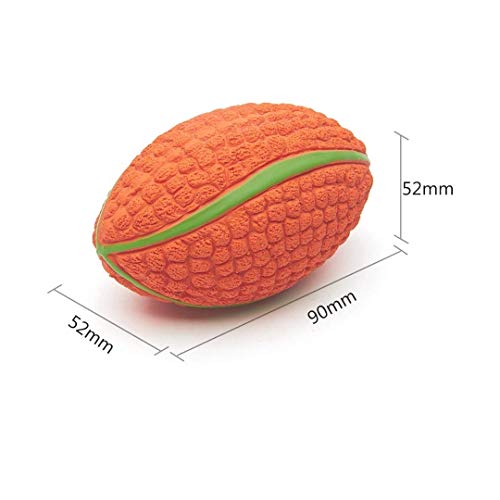 Image of EETOYS Petlicious and More Dog Latex Squeaky Rugby Toy (Medium)