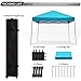 ABCCANOPY Stable Pop up Outdoor Canopy Tent 10 x 10 ft Base / 8 x 8 ft Top, Turquoise