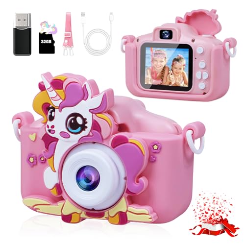 LucLuv Kids Camera Boys Toys for 3-12 Years Old Boys, 1080P HD Dual Lens Kids Digital Camera Christmas Birthday Gifts, Kids Camera for Video and Selfies - Includes 32G SD Card​