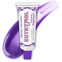 Euthymol Purple Whitening Toothpaste (3.7 fl oz) – for Yellow & Sensitive Teeth | Violet Tone-Up Formula, Instantly Brightens, 24H Stain Defense, Long-Lasting Fresh Breath