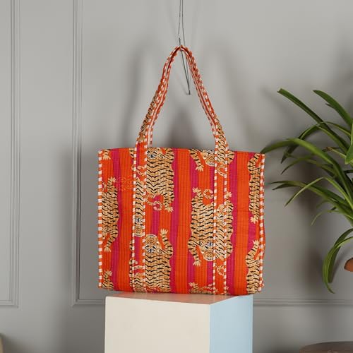 Image of Marubhumi Women Lightweight Travel Bag Purse Cotton Shoulder Tote Bag For Shopping Grocery & Beach Bag