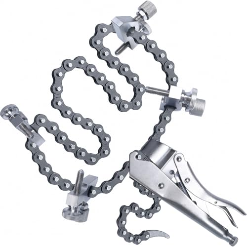Adjustable Pipe Alignment Chain Pliers Fits Pipes Up to 14 Diameter 48 Replaceable Chain Clamp for Precise Alignment Chain Grips Ideal for Welding & Maintenance