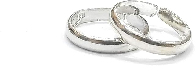 pooja jewellery 925 Sterling Silver Toe Rings Pair | Size Adjustable | Gift for Women and Girls