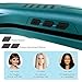 SAOSA Hair Crimper - Ceramic Tourmaline Crimping Iron with 5 Temp Settings, Anti-Frizz Volumizing Crimper Hair Tool for Textured Crimp, Suitable for All Hair Types (Turquoise)