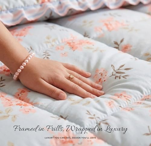 Image of HOMEKART Frill Border Pillow Covers Set