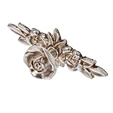 Utilisation polyvalente : convient à divers meubles tels que les armoires, les tiroirs et les penderies, rehaussant l’esthétique générale de votre décoration intérieure ; boutons dorés vintage, boutons de meuble en bronze à motif floral