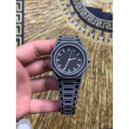Image of WISEWALKER Men's Matte Analog Unisex Watch with Arabic Numerals Minimalist Wristwatch Stylish & Trending Fashion Watch