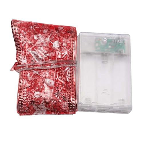 Bothyi Luzes de fita de natal decoração do feriado, luz de atmosfera diy, luzes de fadas de natal pa