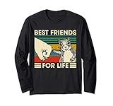 Retro Vintage Squirrel Best Friend For Life Fist Bump Long Sleeve T-Shirt