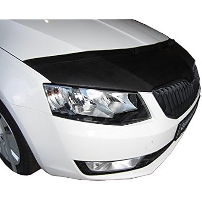 Hood Bra Front End Nose Mask Compatible with Skoda Octavia 3 III 2012-2016 Bonnet Bra STONEGUARD Protector Tuning