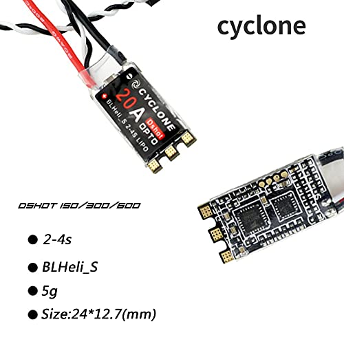 4Pcs 20A Esc Brushless Electronic Speed Controller Dshot Blheli_S 2-4S Lipo For Fpv Qav Drone Multirotor Quadcopter #TOP2