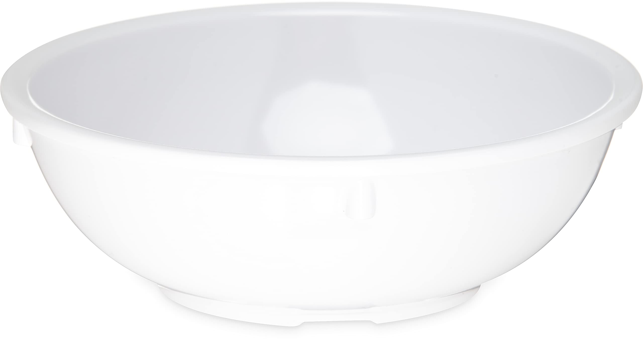 Kingline Reusable Plastic Bowl Nappie Bowl for Home and Restaurant, Melamine, 14 Ounces, White, (Pack of 48)