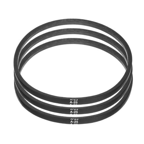 Image of uxcell 4pcs A25 or 4L270 Classic Wrapped Rubber V-Belt, 25 inch(630mm) Inside Circumference, A Profile V Belt
