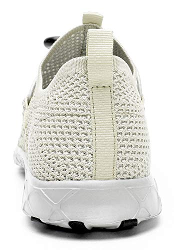 DLGJPA Men's Quick Drying Water Shoes for Beach or Water Sports Lightweight Slip On Walking Shoes 12 Apricot