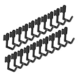 SOLUSTRE 20 Piezas Ganchos para Paneles Perforados Resistentes Soporte Flexible para Cocina Garaje y Dormitorio Organizador Versátil para Utensilios y Herramientas