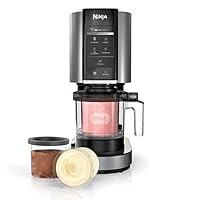 Ninja CREAMi Ice Cream Maker, Frozen Dessert Machine, Makes Icecream, Gelato, Sorbet, Milkshake, Smoothie Bowls, Frozen Yoghurt & More, Includes 3 Tubs, NC300ANZ, Cloud Silver