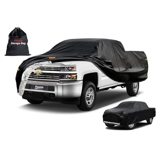 Kayme Truck Cover Custom Fit Chevrolet Silverado 2500HD(2020-2025) Crew Cab SB. Full Exterior Heavy Duty Outdoor Pickup Truck Car Cover Waterproof All